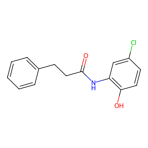 N-(5-氯-2-羟基苯基)-3-苯基丙酰胺 structure