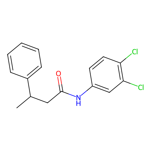 N-(3,4-dichlorophenyl)-3-phenylbutanamide structure