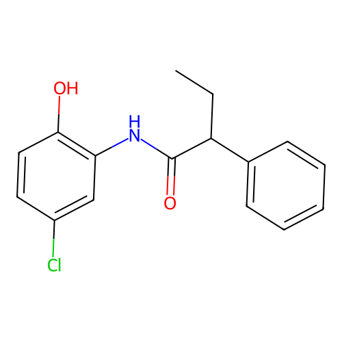 N-(5-chloro-2-hydroxyphenyl)-2-phenylbutanamide structure