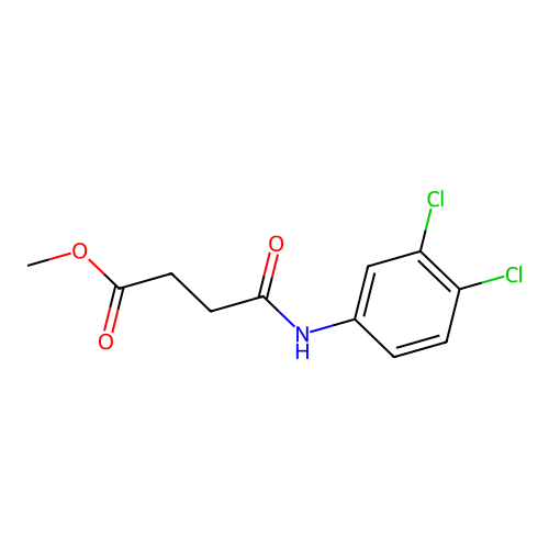 Methyl 4-(3,4-dichloroanilino)-4-oxobutanoate structure
