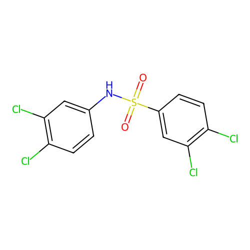 3,4-dichloro-N-(3,4-dichlorophenyl)benzenesulfonamide structure