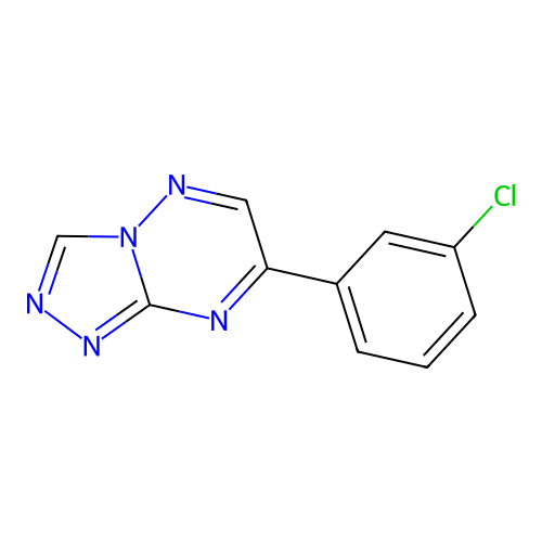 1,2,4-Triazolo(4,3-b)(1,2,4)triazine, 7-(3-chlorophenyl)- structure