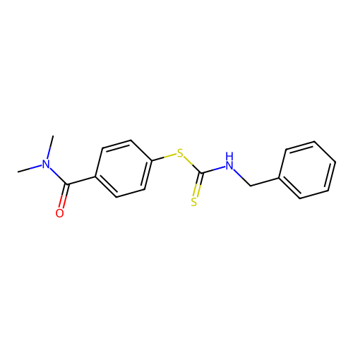[4-(dimethylcarbamoyl)phenyl] N-benzylcarbamodithioate structure