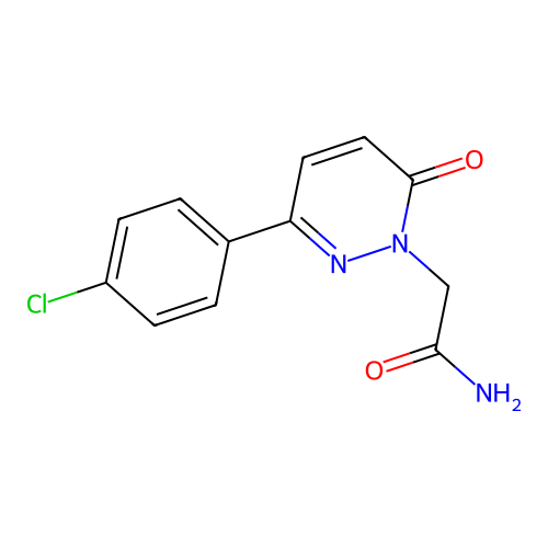 2-(3-(4-Chlorophenyl)-6-oxopyridazin-1(6H)-yl)acetamide structure