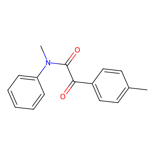 N-methyl-2-(4-methylphenyl)-2-oxo-N-phenylacetamide structure