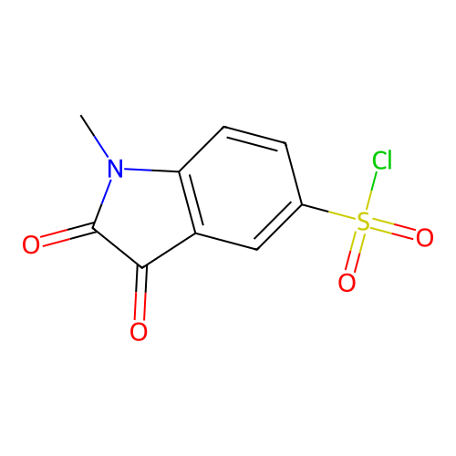1-Methyl-5-isatinsulfonyl chloride structure