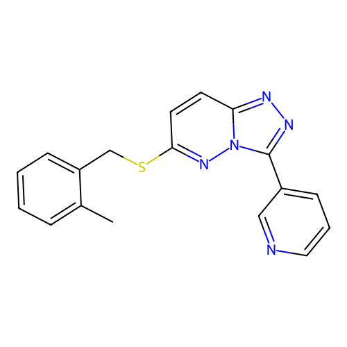 6-((2-Methylbenzyl)thio)-3-(pyridin-3-yl)-[1,2,4]triazolo[4,3-b]pyridazine structure