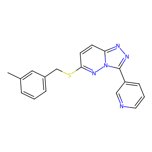 6-((3-Methylbenzyl)thio)-3-(pyridin-3-yl)-[1,2,4]triazolo[4,3-b]pyridazine structure
