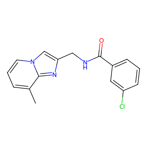 3-Chloro-N-((8-methylimidazo[1,2-a]pyridin-2-yl)methyl)benzamide structure