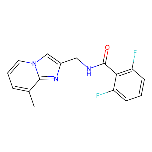 2,6-difluoro-N-((8-methylimidazo[1,2-a]pyridin-2-yl)methyl)benzamide structure