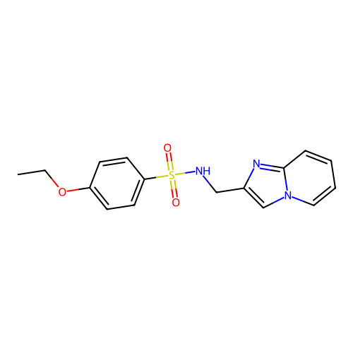 4-Ethoxy-N-({imidazo[1,2-A]pyridin-2-YL}methyl)benzene-1-sulfonamide structure