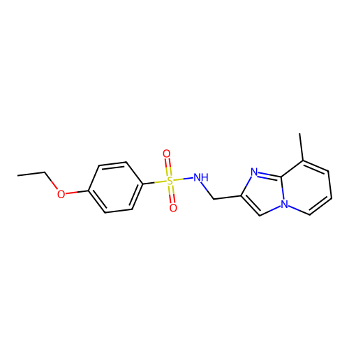 4-ethoxy-N-({8-methylimidazo[1,2-a]pyridin-2-yl}methyl)benzene-1-sulfonamide structure