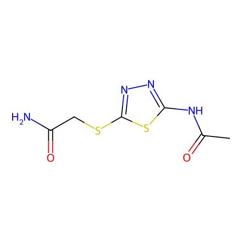 2-[(5-Acetamido-1,3,4-thiadiazol-2-yl)sulfanyl]acetamide structure