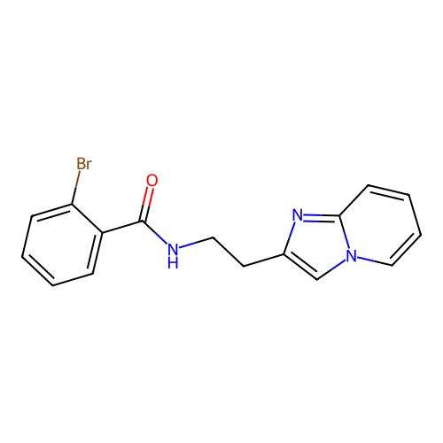 2-bromo-N-(2-(imidazo[1,2-a]pyridin-2-yl)ethyl)benzamide structure