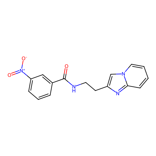 N-(2-imidazo[1,2-a]pyridin-2-ylethyl)-3-nitrobenzamide structure
