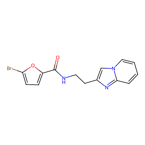 5-bromo-N-(2-(imidazo[1,2-a]pyridin-2-yl)ethyl)furan-2-carboxamide structure