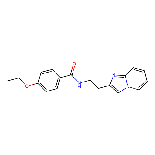 4-ethoxy-N-(2-(imidazo[1,2-a]pyridin-2-yl)ethyl)benzamide structure