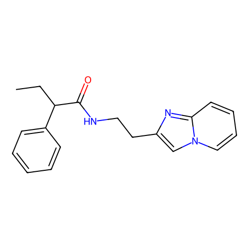 N-(2-(imidazo[1,2-a]pyridin-2-yl)ethyl)-2-phenylbutanamide structure