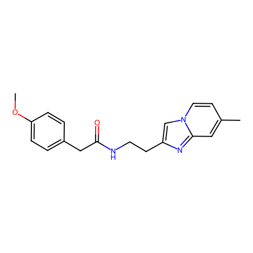 2-(4-methoxyphenyl)-N-(2-(7-methylimidazo[1,2-a]pyridin-2-yl)ethyl)acetamide structure