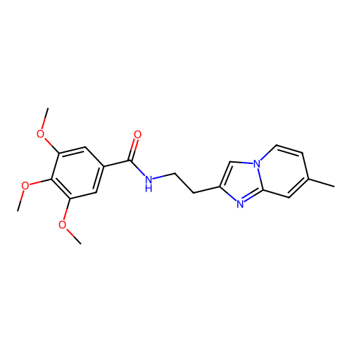 3,4,5-trimethoxy-N-(2-(7-methylimidazo[1,2-a]pyridin-2-yl)ethyl)benzamide structure