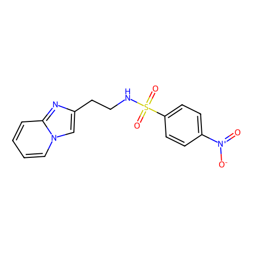 N-(2-imidazo[1,2-a]pyridin-2-ylethyl)-4-nitrobenzenesulfonamide structure