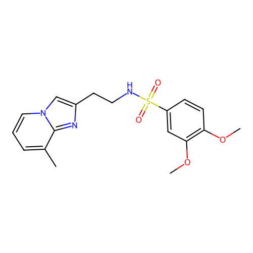 3,4-dimethoxy-N-(2-(8-methylimidazo[1,2-a]pyridin-2-yl)ethyl)benzenesulfonamide structure