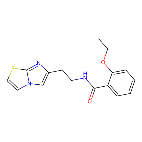 2-ethoxy-N-(2-(imidazo[2,1-b]thiazol-6-yl)ethyl)benzamide structure