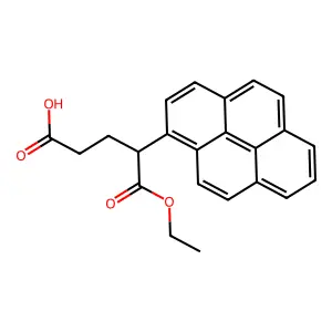 2-(1-芘基)戊二酸1-乙酯 structure