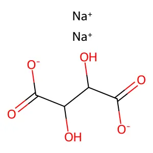 酒石酸鈉 structure