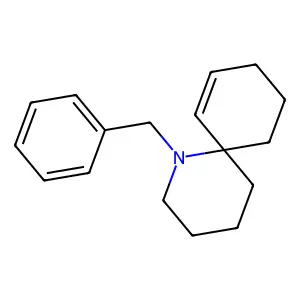 1-Azaspiro(5.5)undec-7-ene, 1-(phenylmethyl)- structure