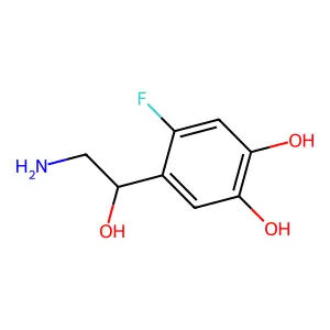 4-(2-氨基-1-羟基乙基)-5-氟-1,2-苯二酚 structure