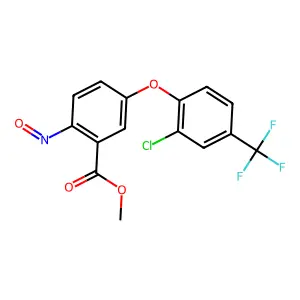 Benzoic acid, 5-(2-chloro-4-(trifluoromethyl)phenoxy)-2-nitroso-, methyl ester structure