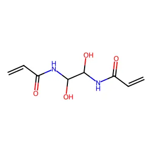 Dihydroxyethylenebis(acrylamide) structure
