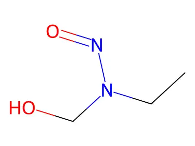 Methanol, (ethylnitrosoamino)- structure