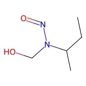 N-丁-2-基-N-(羟甲基)亚硝酰胺 structure