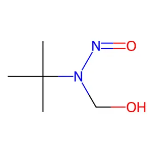 Methanol, ((1,1-dimethylethyl)nitrosoamino)- structure