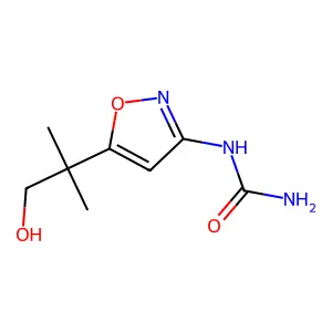 Urea, (5-(2-hydroxy-1,1-dimethylethyl)-3-isoxazolyl)- structure