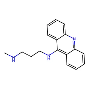 N-9-吖啶基-N'-甲基-1,3-丙二胺 structure