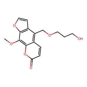 7H-Furo(3,2-g)(1)benzopyran-7-one, 4-((3-hydroxypropoxy)methyl)-9-methoxy- structure