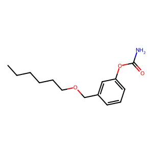 Carbamic acid, (3-((hexyloxy)methyl)phenyl)- structure