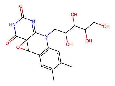 5-脱氮黄素4,5-环氧化物 structure