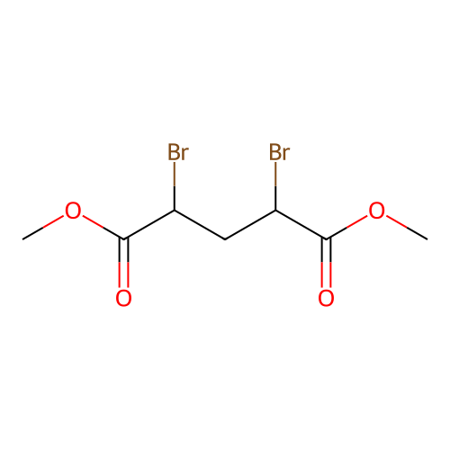 1,5-Dimethyl 2,4-dibromopentanedioate structure