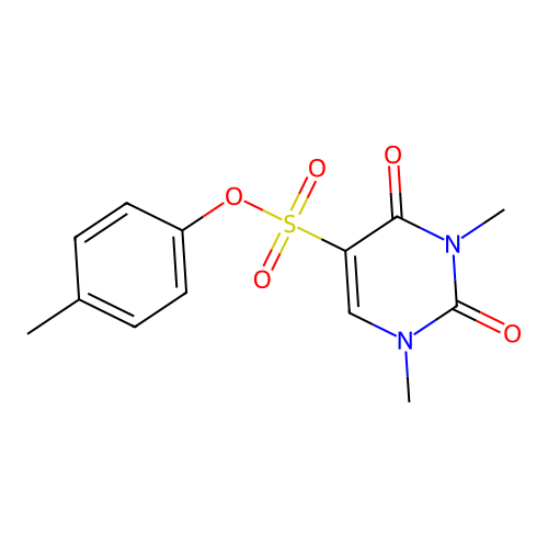 (4-Methylphenyl) 1,3-dimethyl-2,4-dioxopyrimidine-5-sulfonate structure