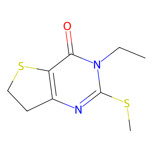 3-ethyl-2-(methylthio)-6,7-dihydrothieno[3,2-d]pyrimidin-4(3H)-one structure