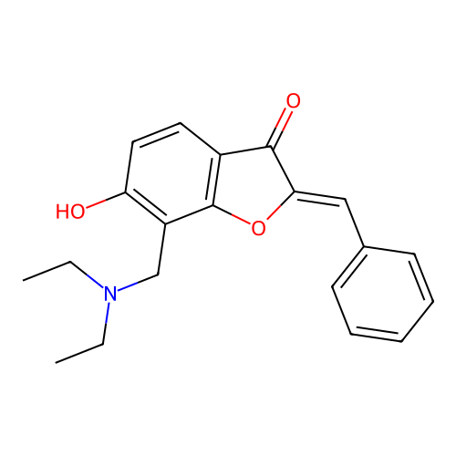 7-[(Diethylamino)methyl]-6-hydroxy-2-(phenylmethylene)benzo[b]furan-3-one structure