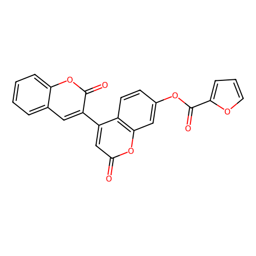 2-Oxo-4-(2-oxochromen-3-yl)chromen-7-yl furan-2-carboxylate structure
