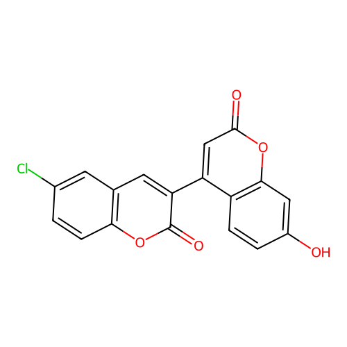 6-Chloro-3-(7-hydroxy-2-oxochromen-4-yl)chromen-2-one structure