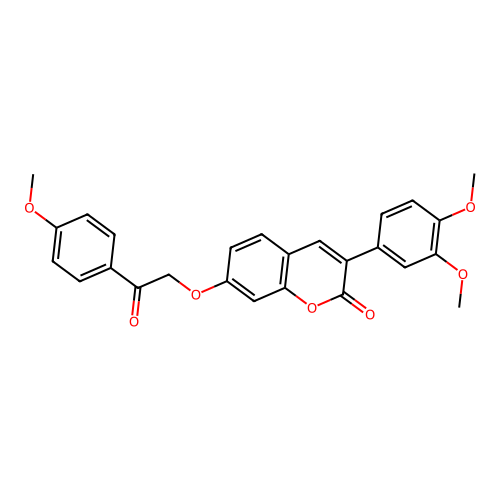 3-(3,4-Dimethoxyphenyl)-7-[2-(4-methoxyphenyl)-2-oxoethoxy]chromen-2-one structure