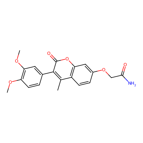 2-((3-(3,4-dimethoxyphenyl)-4-methyl-2-oxo-2H-chromen-7-yl)oxy)acetamide structure