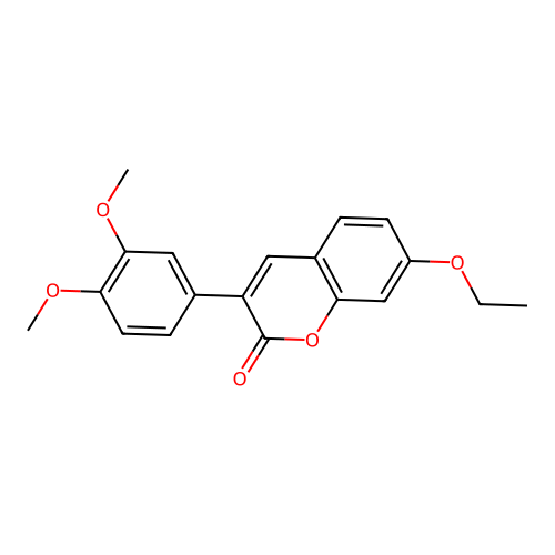 3-(3,4-Dimethoxyphenyl)-7-ethoxychromen-2-one structure